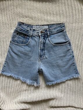 Vintage Structure High Rise Denim Cutoff Shorts
